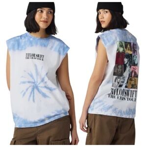 Taylor Swift | The Eras Tour - Blue Tie-Dye Sleeveless Top